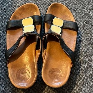 Fitflop Black and Tan Sandals